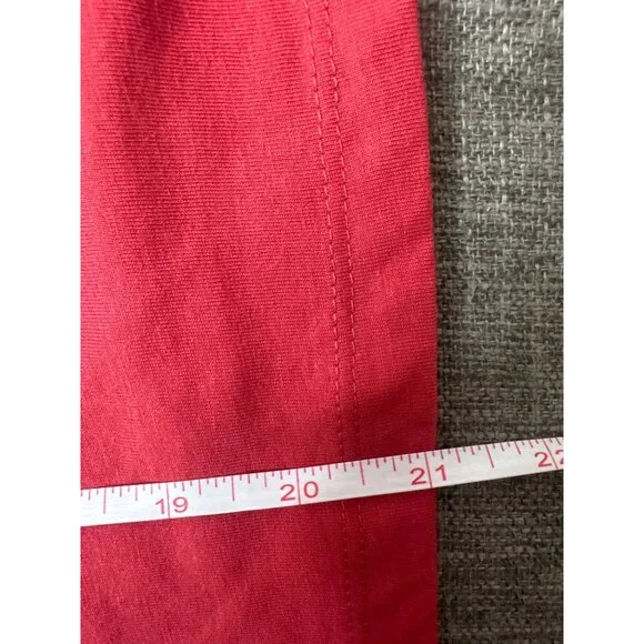 Mighty Fine Leopard Print Christmas Tree Red T Shirt Holiday Womens M - Picture 6 of 6